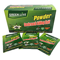 Эффективный порошок от тараканов Powder (Повдер), 50 шт.(5гр)/упаковка Green River