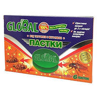 Ловушка-контейнер от тараканов и муравьев Глобал/Global 6 дисков/уп. Глобал-Агротрейд