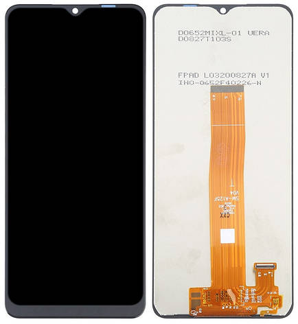 Дисплей Samsung Galaxy A12 A125 с тачскрином, оригинал 100% Service Pack, Black, фото 2