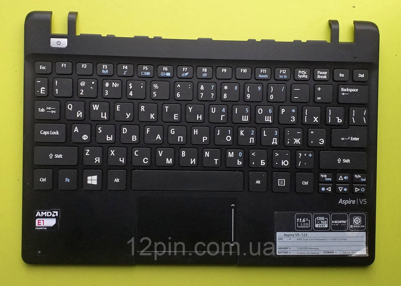 Топкейс Acer Aspire V5-123 б.у. оригінал., фото 1