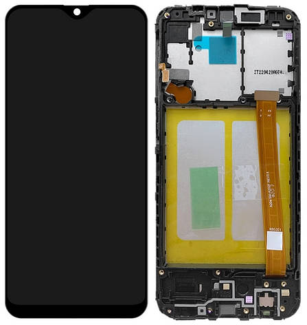 Дисплей Samsung Galaxy A20e A202 с тачскрином и рамкой, оригинал 100% Service Pack, Black, фото 2