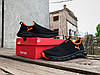 Чоловічі літні кросівки мокасини дихаючі Puma Black Orange чорні з помаранчевим, фото 10