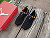 Чоловічі літні кросівки мокасини дихаючі Puma Black Orange чорні з помаранчевим, фото 9