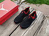 Чоловічі літні кросівки мокасини дихаючі Puma Black Red чорні з червоним, фото 9