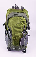 Рюкзак туристичний 40 L з металевою спинкою на 5 відділів 50x30x14 см Зелений