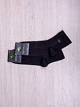 Чоловічі шкарпетки середні сітка Montebello літні однотонні бамбук розмір 41-44 12 шт в уп чорні
