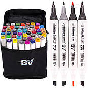 Набір скетч маркерів 48 кольорів BV800-48 у сумці