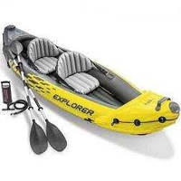 Intex човен "EXPLORER K2" 68307 NP (1) 312 х 91 х 51 см. з алюмінієвими веслами