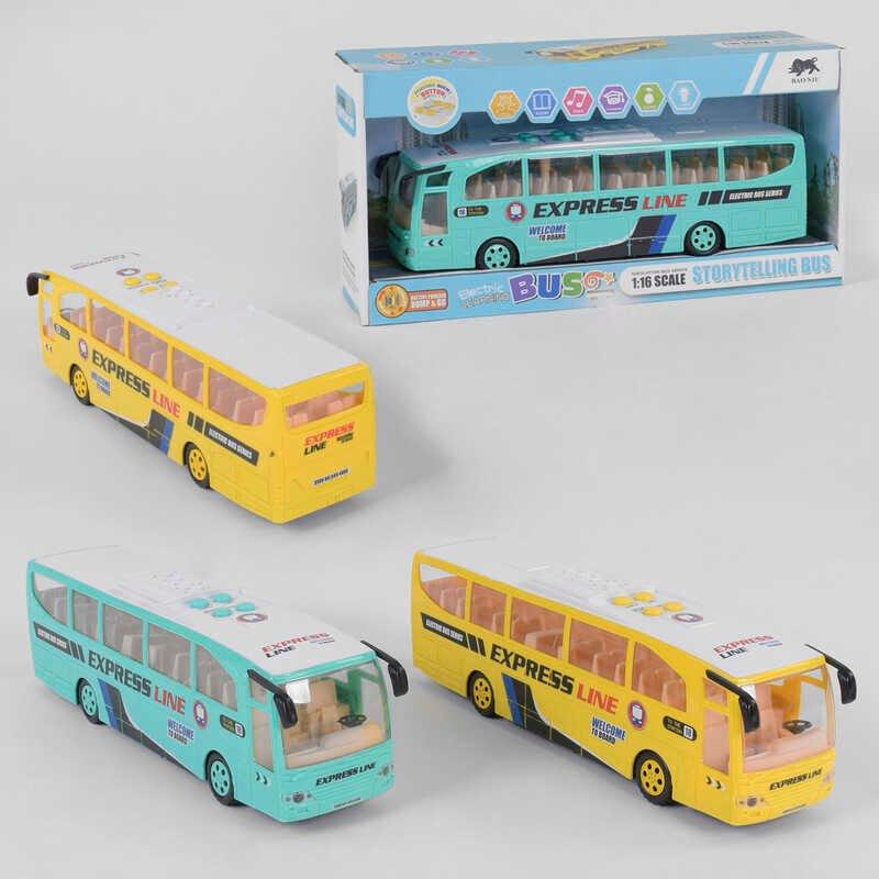 Автобус 1578 (24) 2 кольори, звукові та світлові ефекти, англійське озвучування, сам їздить, в коробці