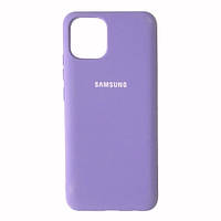 Samsung A03 A035 Чехол силиконовый Silicone Cover (лиловый)