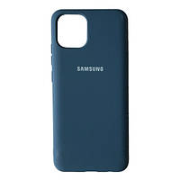 Samsung A03 A035 Чехол силиконовый Silicone Cover (синий)