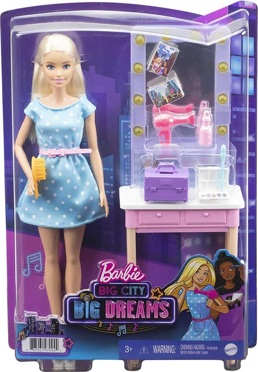 Барбі лялька Малібу Грімерна кімната Barbie Big City Big Dreams Malibu Backstage Dressing Room, фото 1