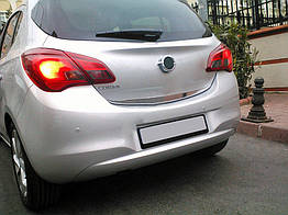 Кромка багажника для Opel Corsa E 2015-2019 рр. Нержавіюча сталь Omsa Line
