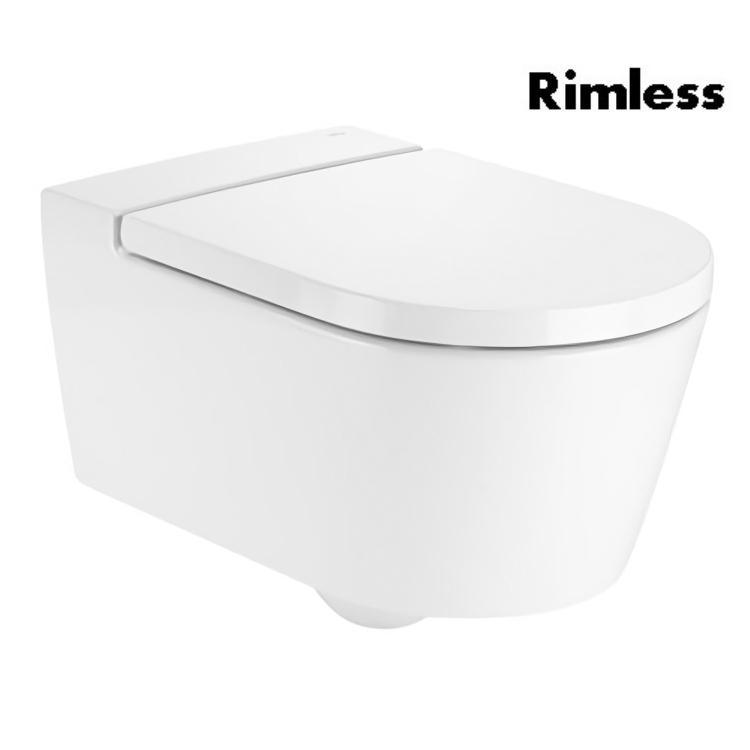 INSPIRA Round Rimless унітаз підвісний 37*56*44см, круглий, горизонтальний випуск
