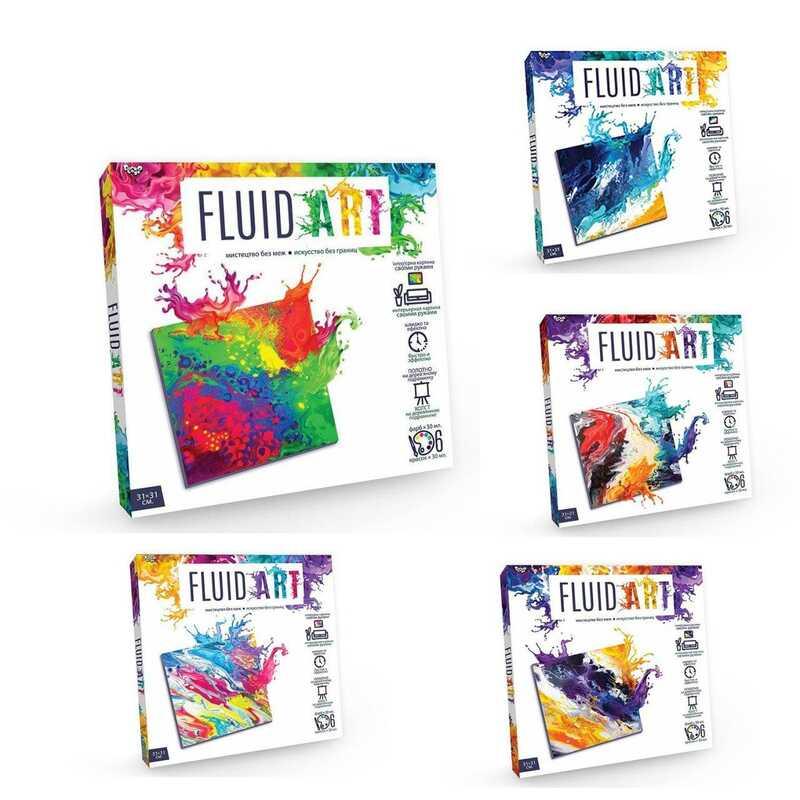 Креативна творчість "Fluid ART" FA-01-01.02.03.04.05 (5) "Danko Toys"