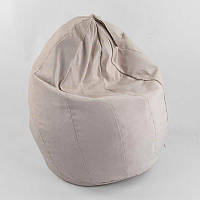 Кресло-мешок "Груша" 207000411 Homefort, пенополистероловый шарик, ткань велюр - цвет бежевый