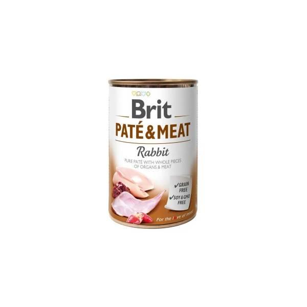 Корм д/соб Брит консерви паштет кролик Brit Paté and Meat Dog k 400 г/100863/100076/0311