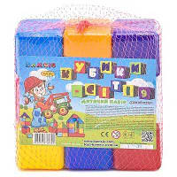 Детский набор "Кубик Сити 9" 027 (24) "BAMSIC" 9 штук, 6х6см, в в коробке