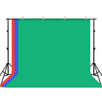 Фон хромакей с держателем 3x2м зеленый синий красный Puluz PKT5205