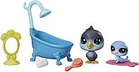 Игровой набор Littlest Pet Shop Soakin Up Fun Hasbro Веселое купание Хасбро C0046/C1201