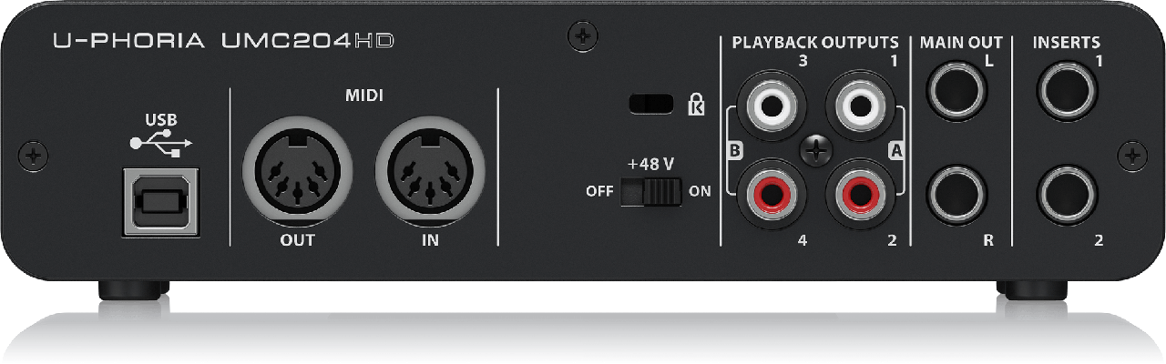 DTM・DAW UMC204HD behringer BEHRINGER UMC204HD U-PHORIA オーディオインターフェース｜FULL-TEN