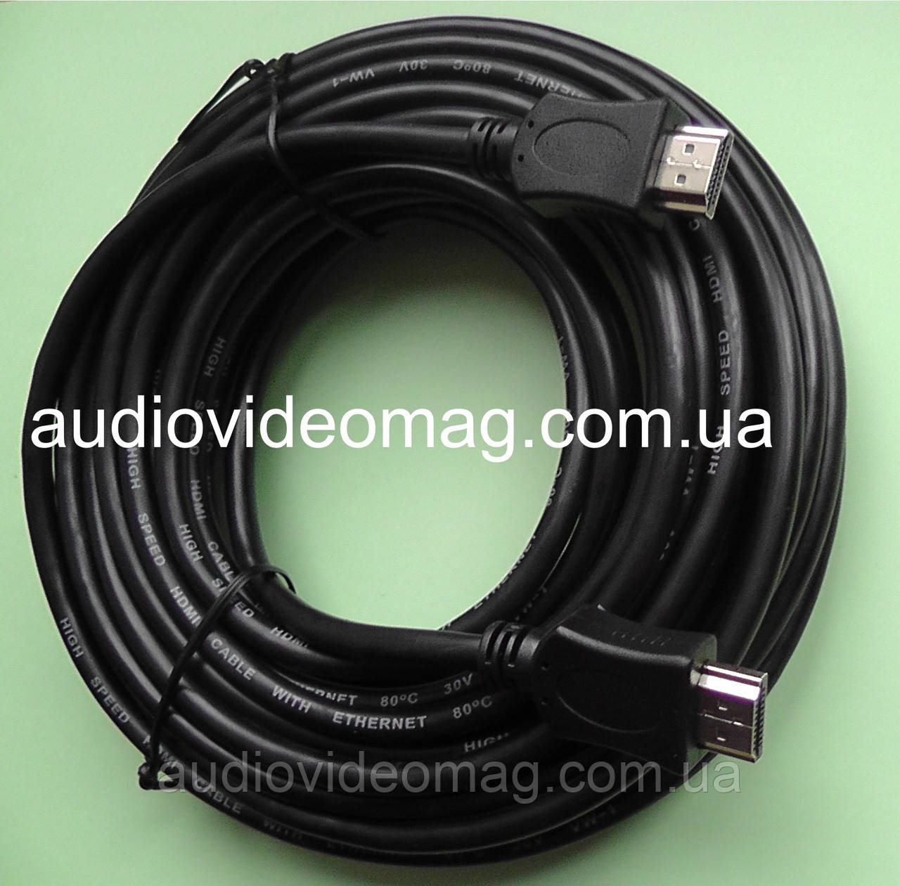 Кабель HDMI - HDMI, длина 10 метров, цвет черный - фото 1 - id-p13145020