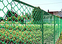 Пластикова забірна рулонна садова сітка для забору для городу зелена ромб 12*12 мм, 1*20 м, Іран, фото 6