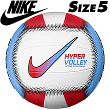 М'яч волейбольний Nike Hypervolley 18P White/Blue/Red, розмір №5