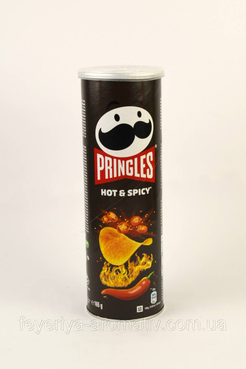 Чипсы Pringles Hot & Spiсy, 165гр (Великобритания) - фото 1 - id-p1147740252