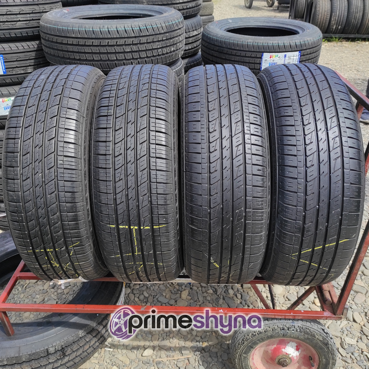 Летние шины б/у Kumho Solus KL21 235/65R17 104T 5.5 - 7 mm 20 год - фото 1 - id-p1619587455