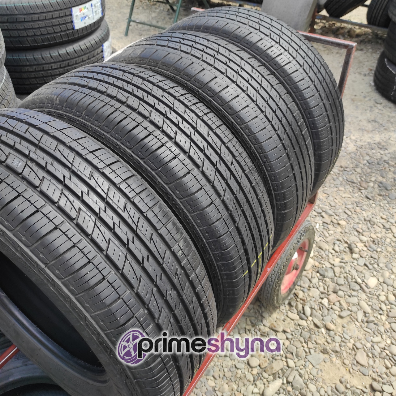 Летние шины б/у Kumho Solus KL21 235/65R17 104T 5.5 - 7 mm 20 год - фото 6 - id-p1619587455