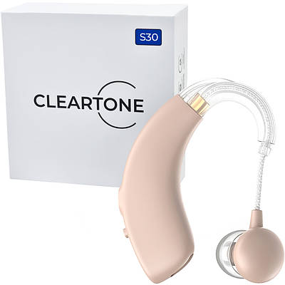 Слуховий апарат CLEARTONE S30 універсальний завушний з цифровим чіпом акумуляторний