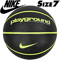 Мяч баскетбольный Nike Everyday Playground 8P Deflated Black/Volt/Volt, размер №7