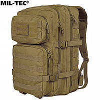 Рюкзак Mil-Tec тактический, 36л молли BACKPACK US ASSAULT LARGE , цвет КОЙОТ (Размер В51 х Ш29 х Г28 см)