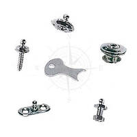 Кнопки TOMAX из никелированной латуни Tomax male fastener self-tapping pin