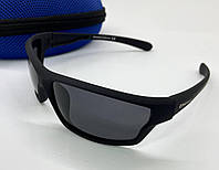 Мужские солнцезащитные очки с поляризацией спортивные в матовой оправе