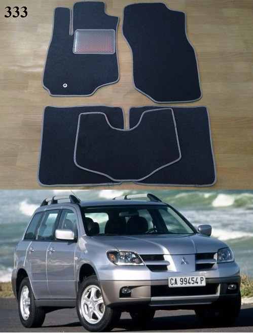 Ворсові килимки на Mitsubishi Outlander 1 '03-06