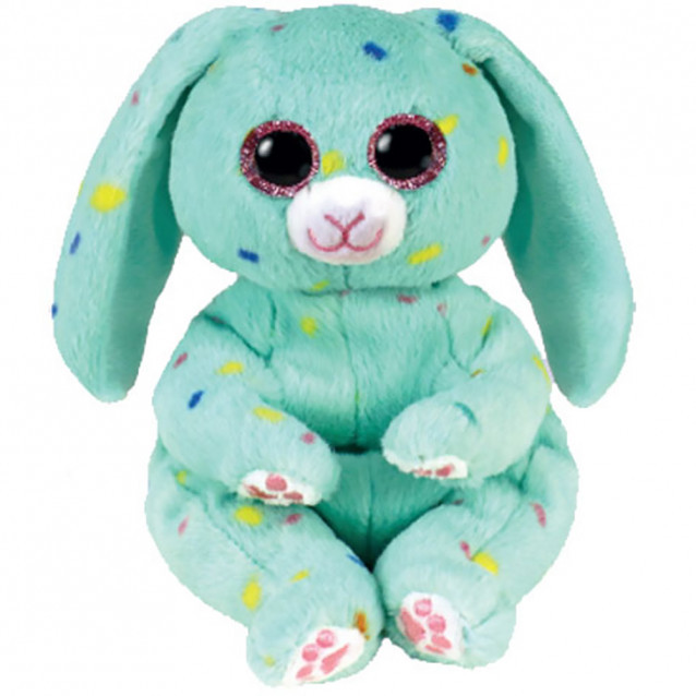 Дитяча м'яка іграшка TY Beanie babies Блакитний зайчик APRIL 40597, фото 1