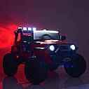 Дитячий електромобіль джип Jeep Wrangler Bambi 200 вт білий, фото 5