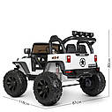 Дитячий електромобіль джип Jeep Wrangler Bambi 200 вт білий, фото 4