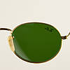 Сонцезахисні окуляри RAY BAN Oval Carbon Series (арт. RB3547/2) золотисті з зеленим склом, фото 6
