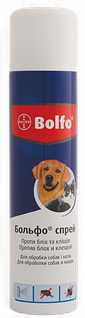 Спрей Bayer Больфо від бліх і кліщів для котів і собак 250 мл