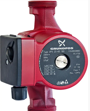 Циркуляционный насос Grundfos-UPS 25/6/180 для систем отопления (Сербия), фото 1