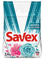 Пральний порошок Savex Parfum Lock Color Whites&Colors Блакитний 2.4 Кг Автомат (3800024013065)