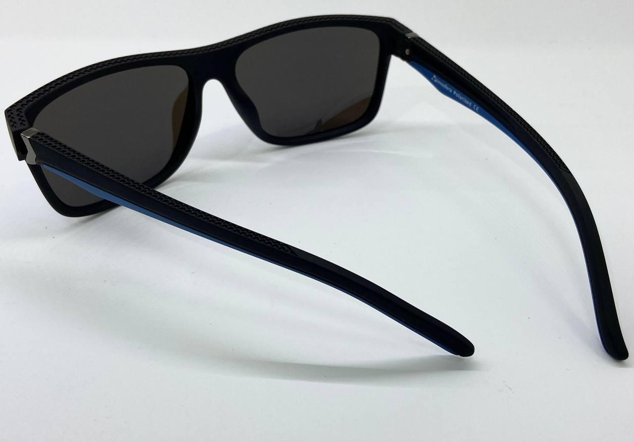 Очки солнцезащитные с поляризацией прямоугольники маска классика Синий - фото 3 - id-p1620217320