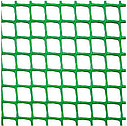 Рулонна сітка парканна пластикова садова для паркану зелена сітка огорожі для вольєрів 10*10мм, 1*20м, фото 2