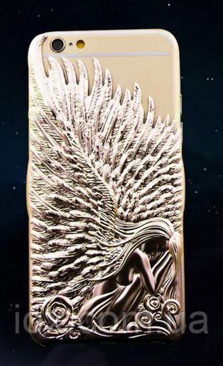 Пластиковий золотий чохол LOVE CRAZY для Iphone 6/6s