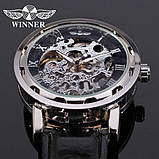 Жіночий класичний годинник Winner Black II, фото 7