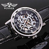Жіночий класичний годинник Winner Black II, фото 5