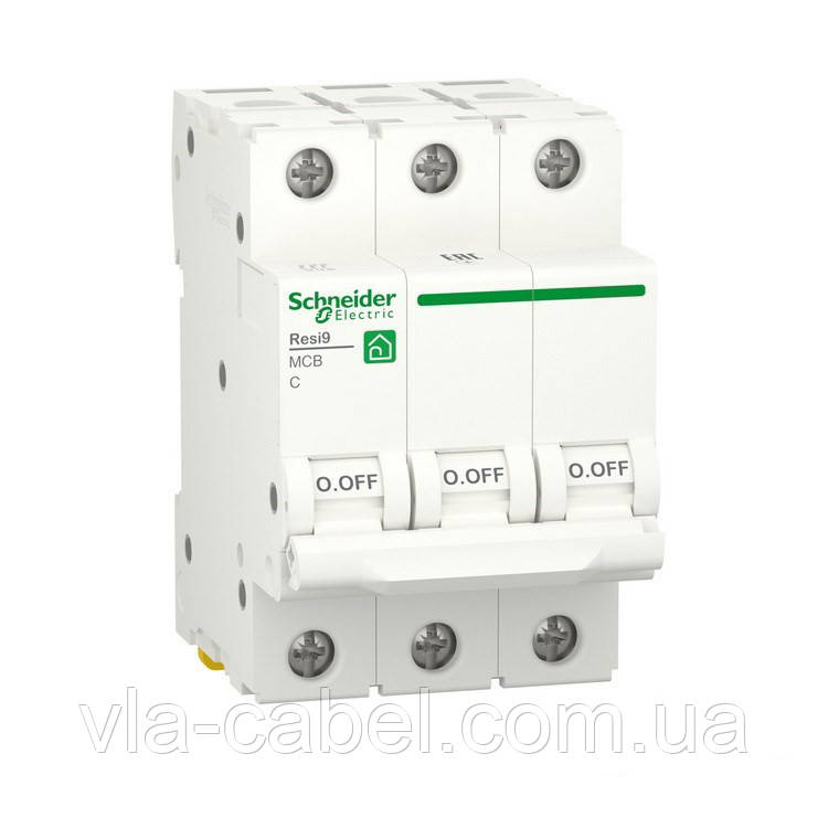 Автоматичний вимикач RESI9 Schneider Electric 50 A, 3P, крива C, 6кА